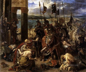  Constant Pintura Art%C3%ADstica - La entrada de los cruzados en Constantinopla El romántico Eugene Delacroix